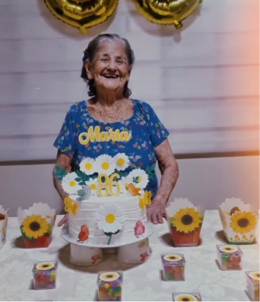 Aniversário de 86 anos da Maria
